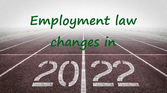 running track with 2022, employment law changes