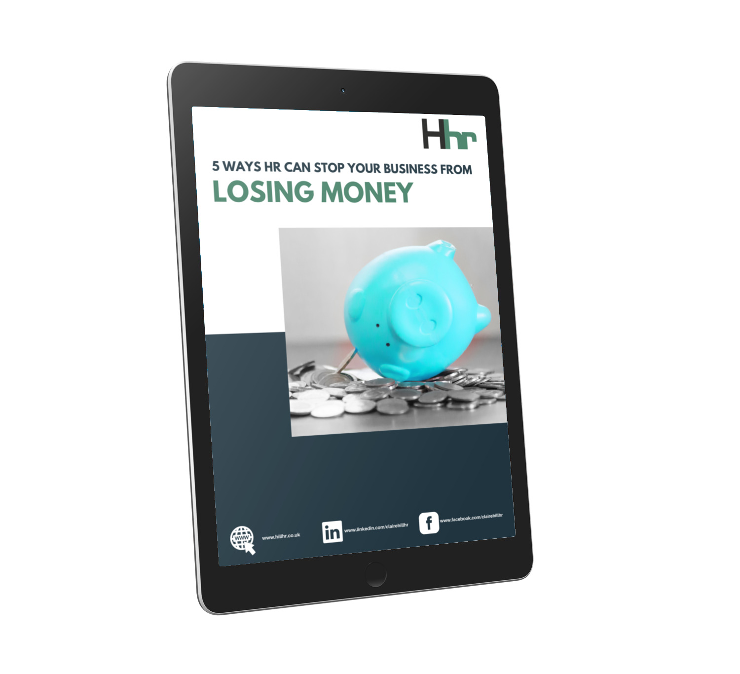 Ipad with ways HR can stop a business losing money